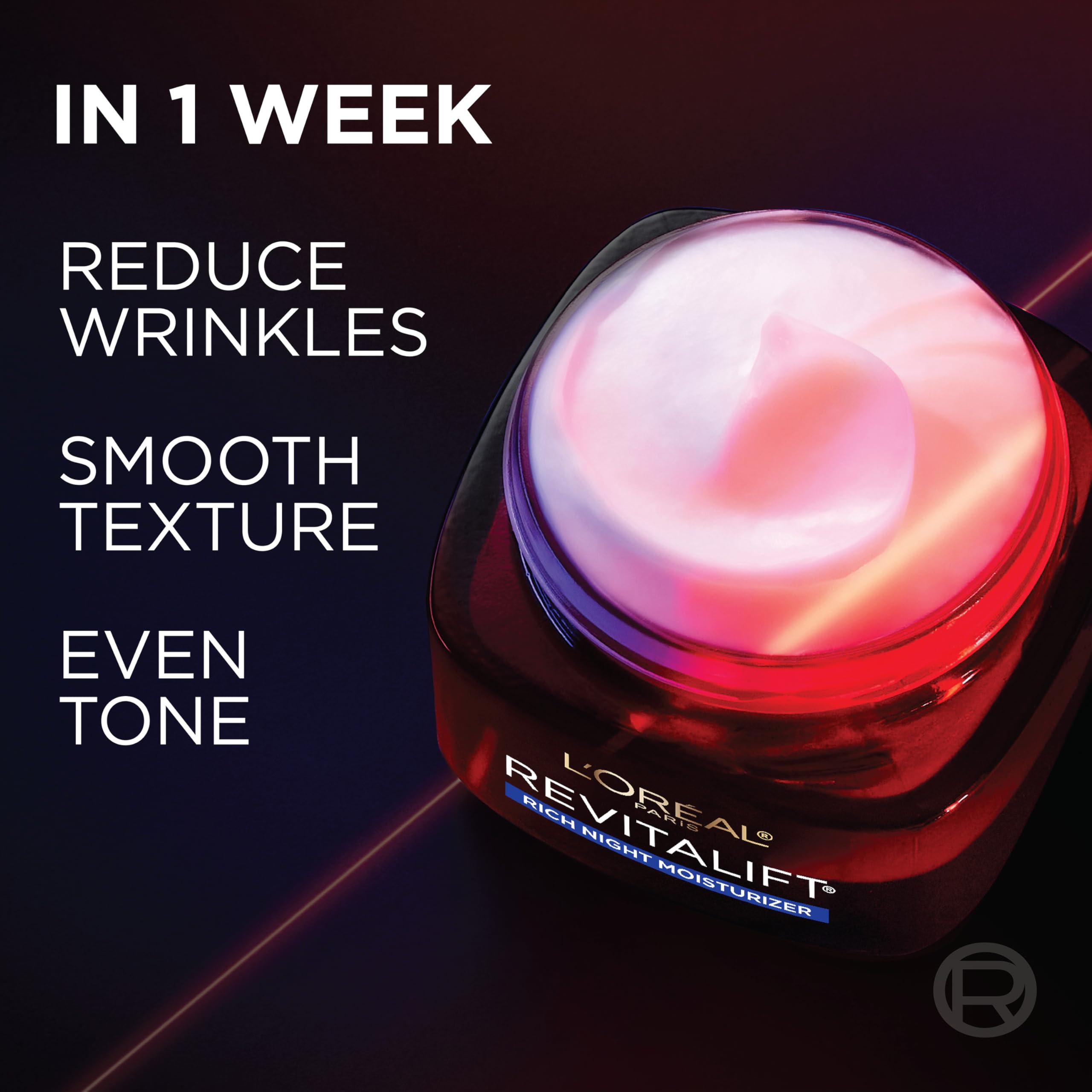 L'Oreal Paris aplicación nocturna en la mano para hidratación intensa