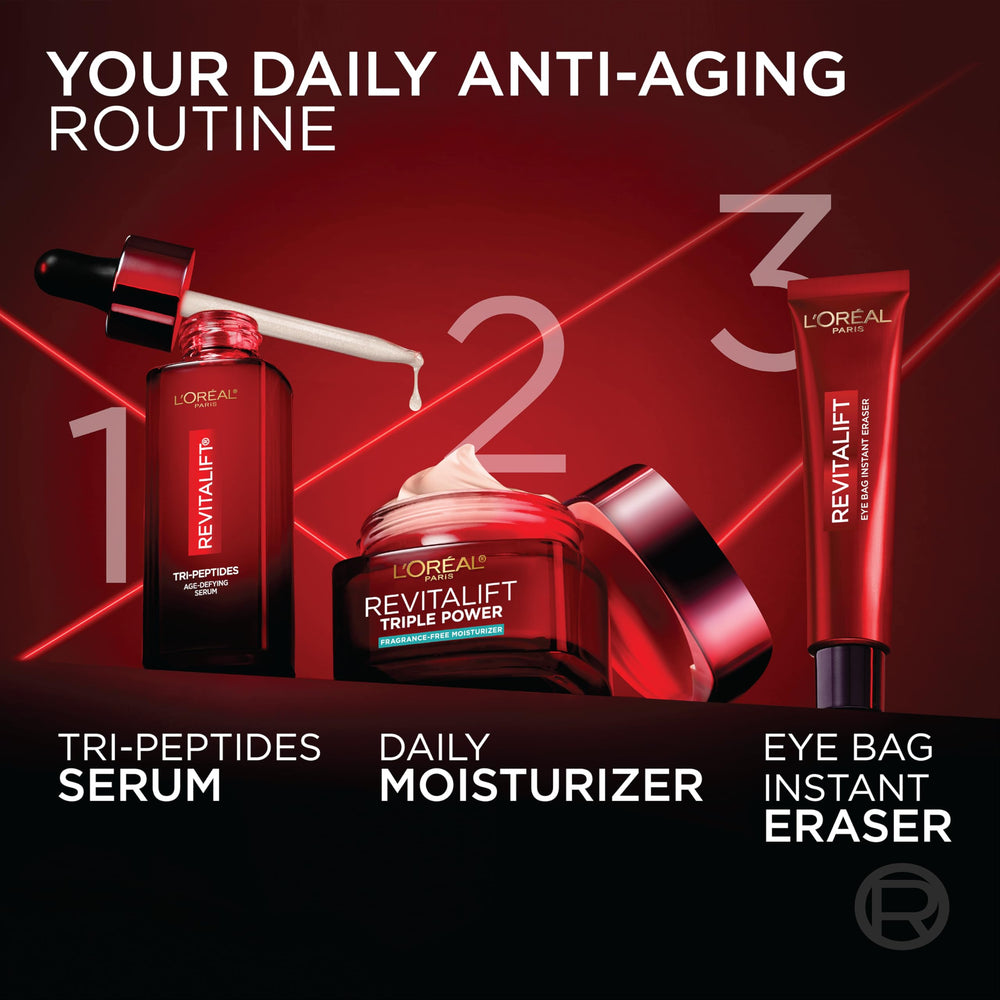 L'Oreal Paris cream on hand demonstrating lightweight feel and easy spreading
