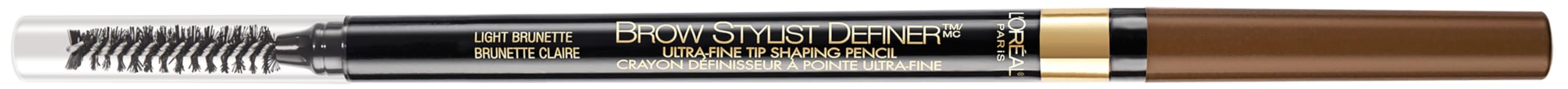 L'Oreal Paris lápiz frontal mostrando diseño práctico y tapa protectora