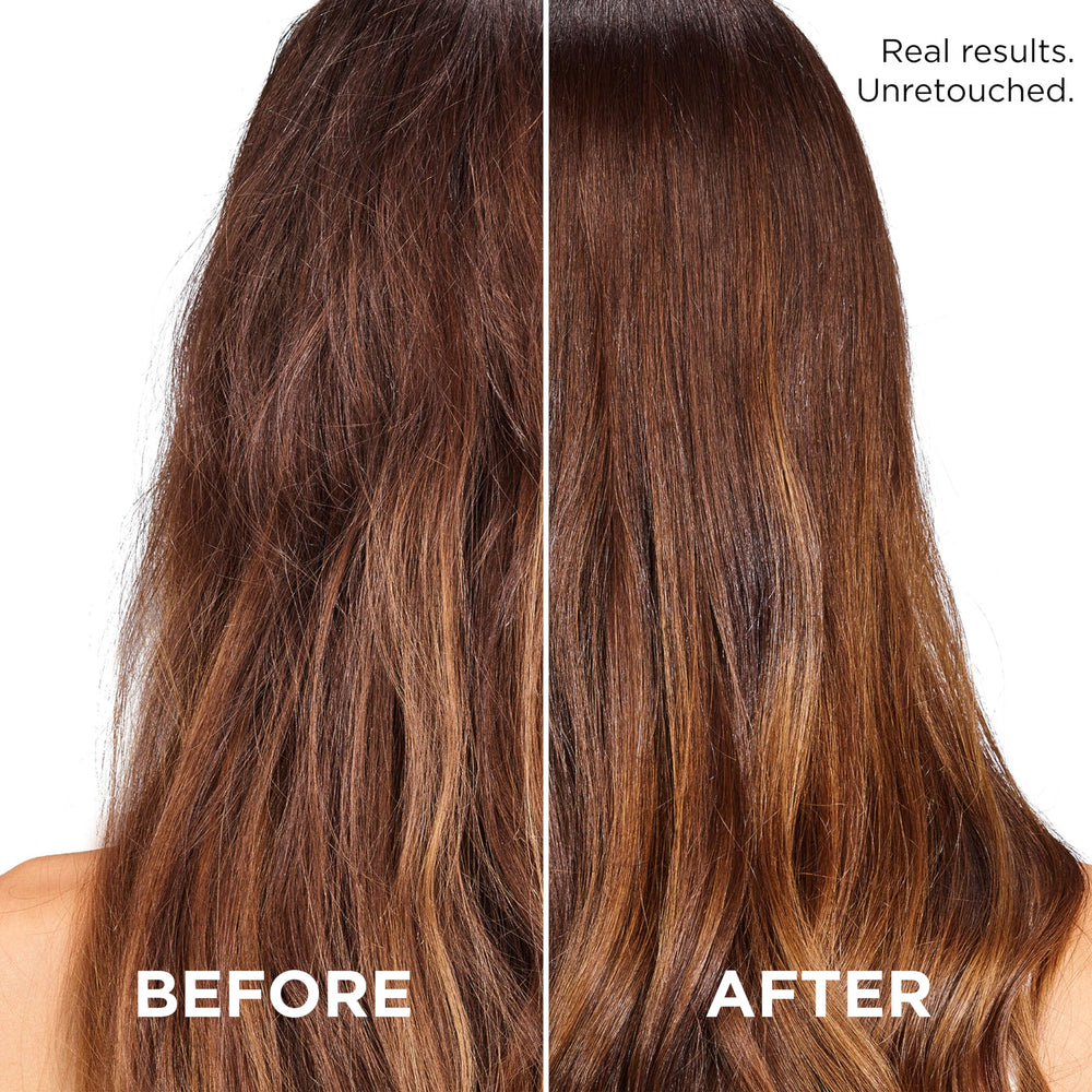 L'Oreal Paris comparación de volumen cabello antes y después