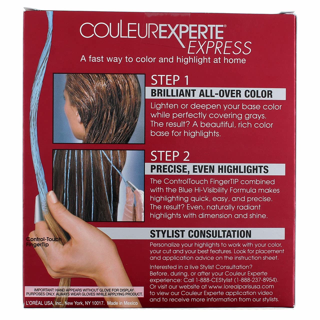 L'Oreal Paris detalles de mechas iridiscentes mostrando dimensión y brillo
