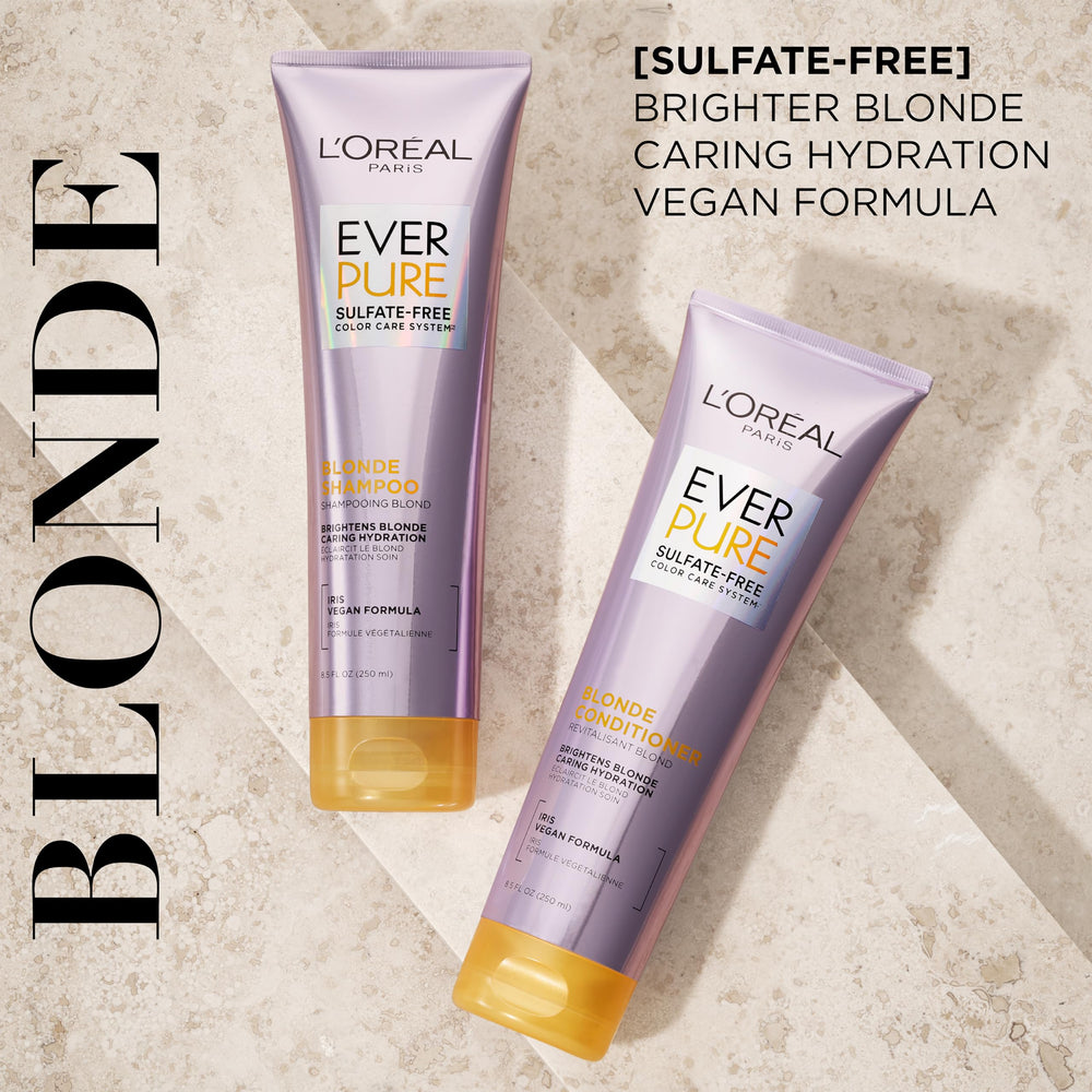 L'Oreal Paris EverPure Blonde textura cremosa que hidrata y facilita aplicación