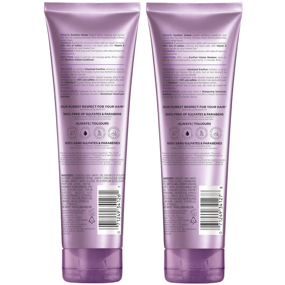 L'Oreal Paris vista de antes y después con mayor cuerpo y brillo