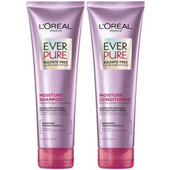 L'Oreal Paris vista frontal del set EverPure Moisture mostrando envases y diseño