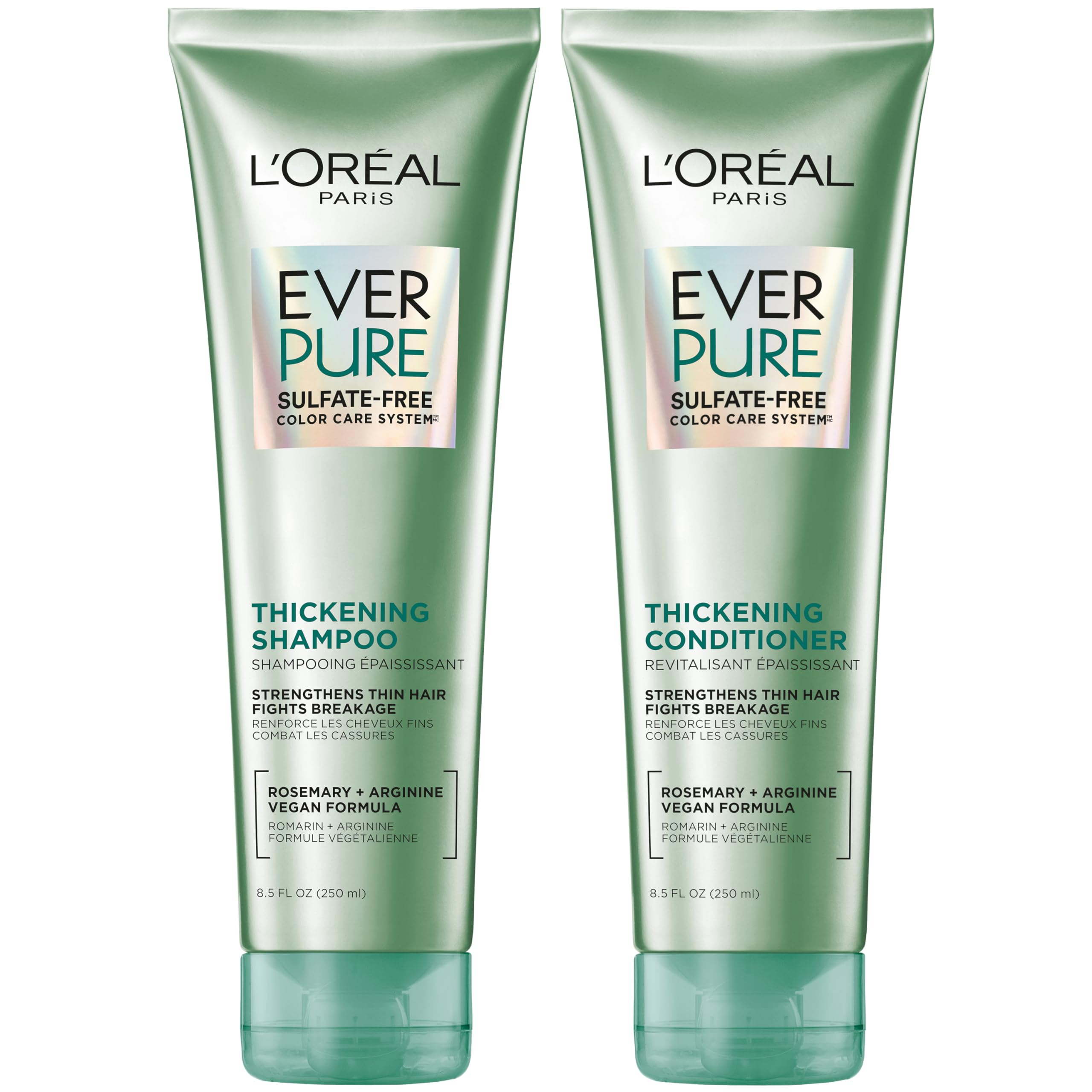 L'Oreal Paris frente del kit mostrando envases y beneficio volumen