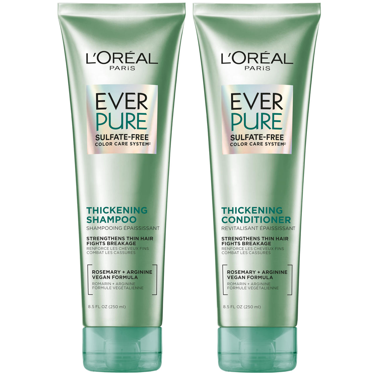 L'Oreal Paris frente del kit mostrando envases y beneficio volumen