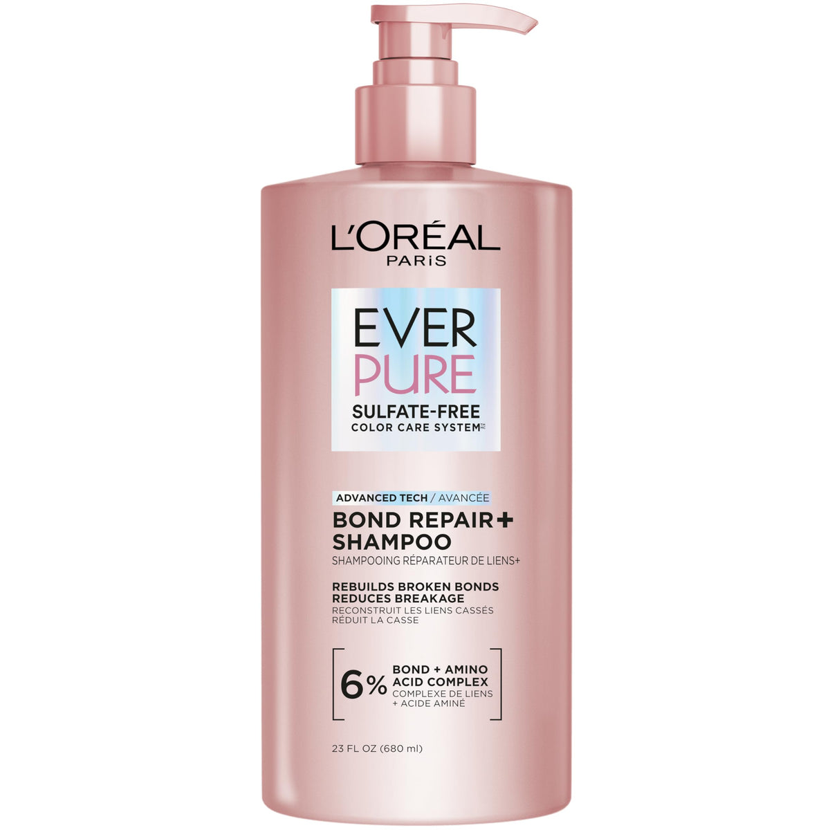 L'Oreal Paris frente del envase Bond Repair mostrando marca y tamaño