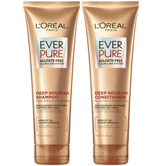L'Oreal Paris frente del pack EverPure mostrando botellas y beneficio hidratación