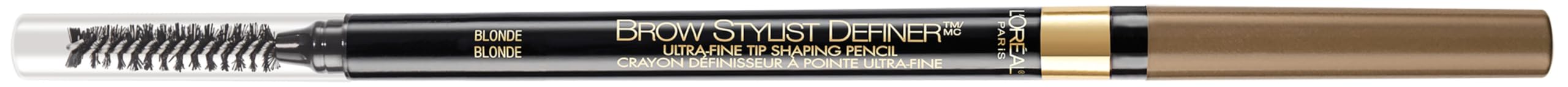 L'Oreal Paris lápiz de cejas frontal mostrando empaque y pack de dos