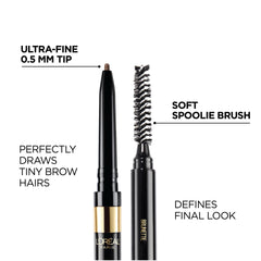 L'Oreal Paris lápiz en uso sobre ceja para resultado natural