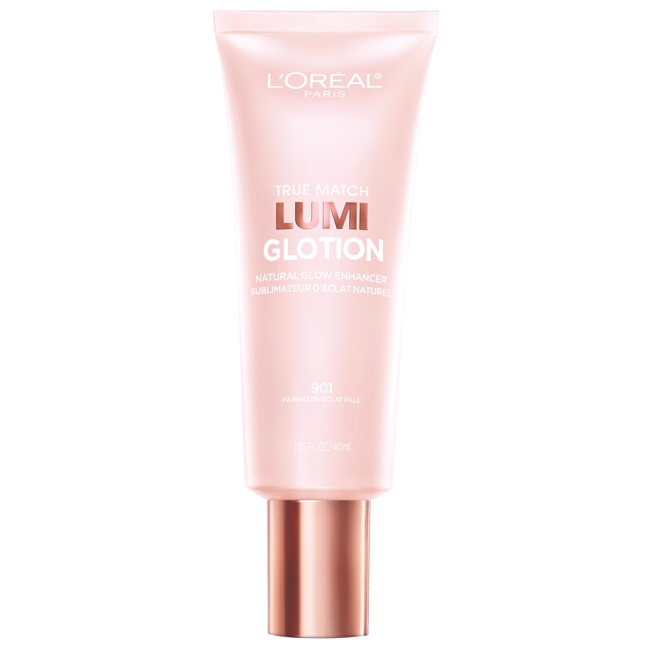 L'Oreal Paris Lumi Glotion frente muestra diseño y fácil aplicación