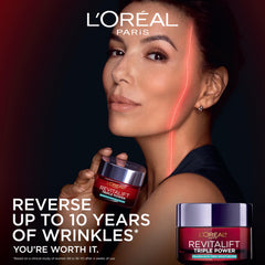 L'Oreal Paris open jar texture close-up showing smooth cream for fast absorption
