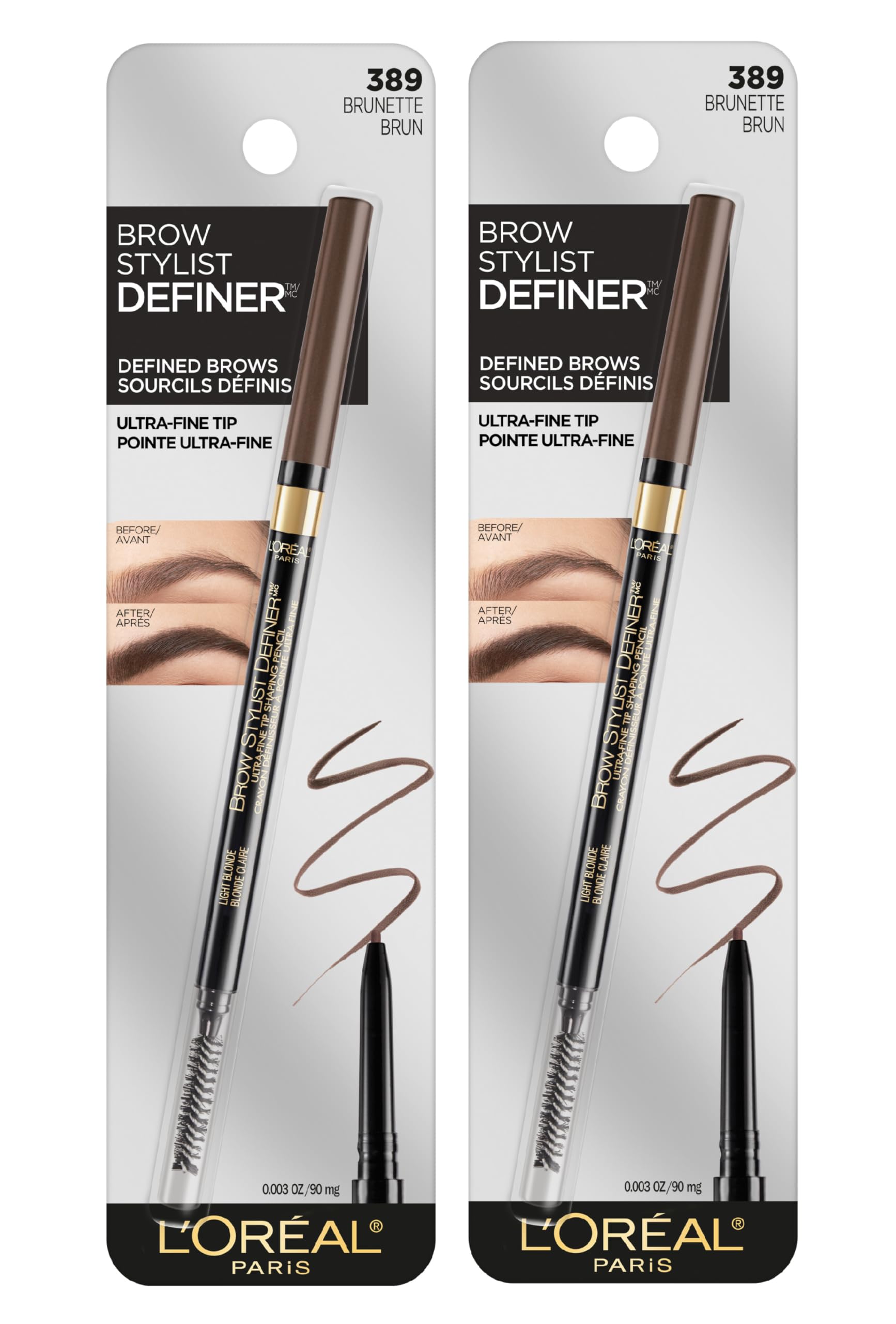 L'Oreal Paris punta ultrafina en primer plano para trazos precisos