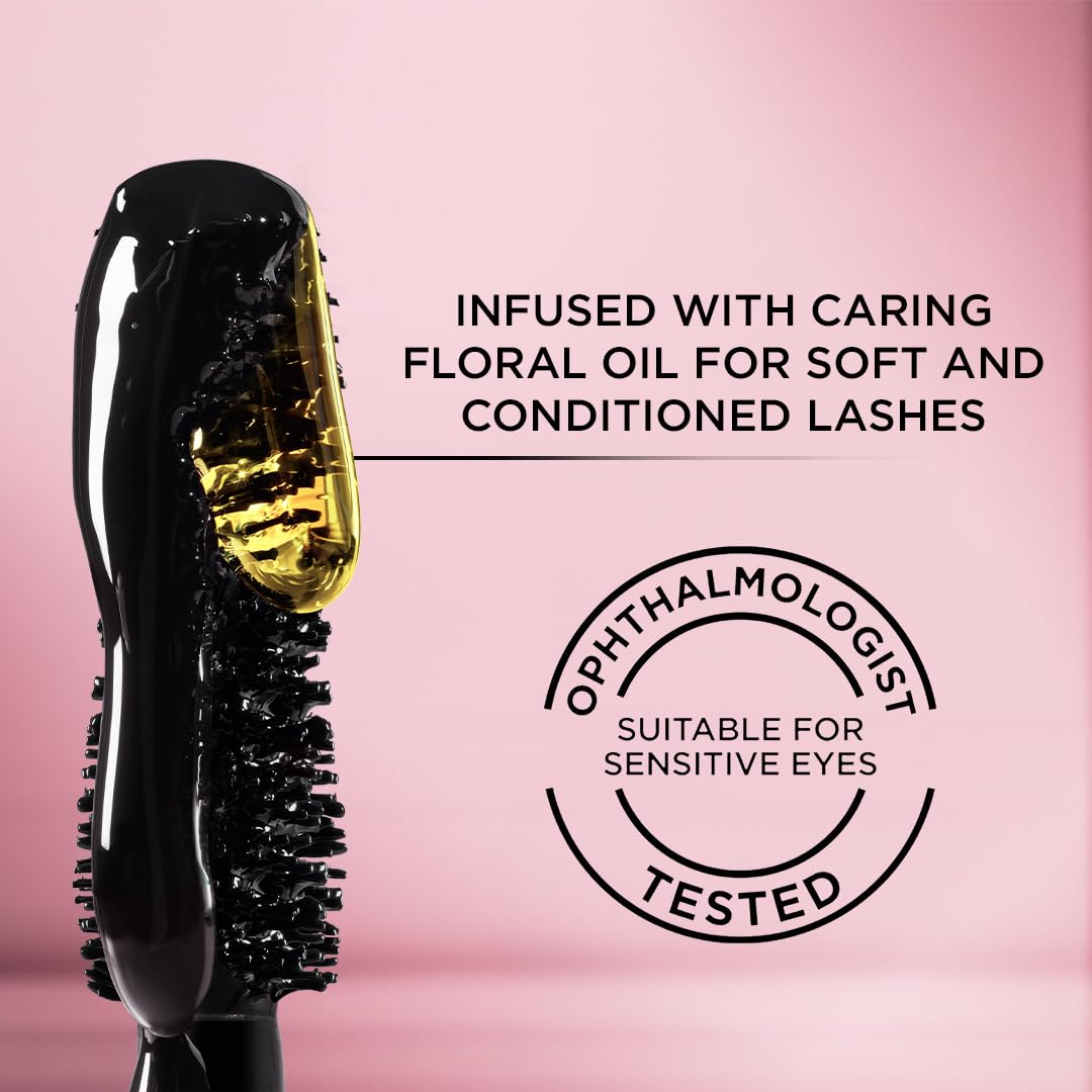 L'Oreal Paris tubo junto a regla que indica tamaño práctico para viajes