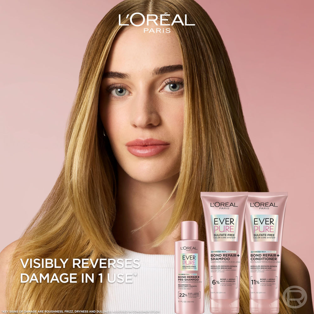 L'Oreal Paris textura cremosa del acondicionador que facilita desenredo y suavidad