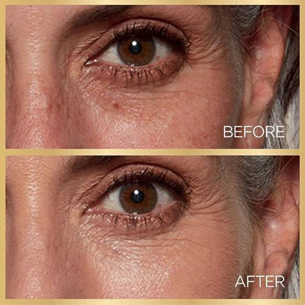 L'Oreal Paris textura en primer plano con suero hidratante y aspecto sedoso