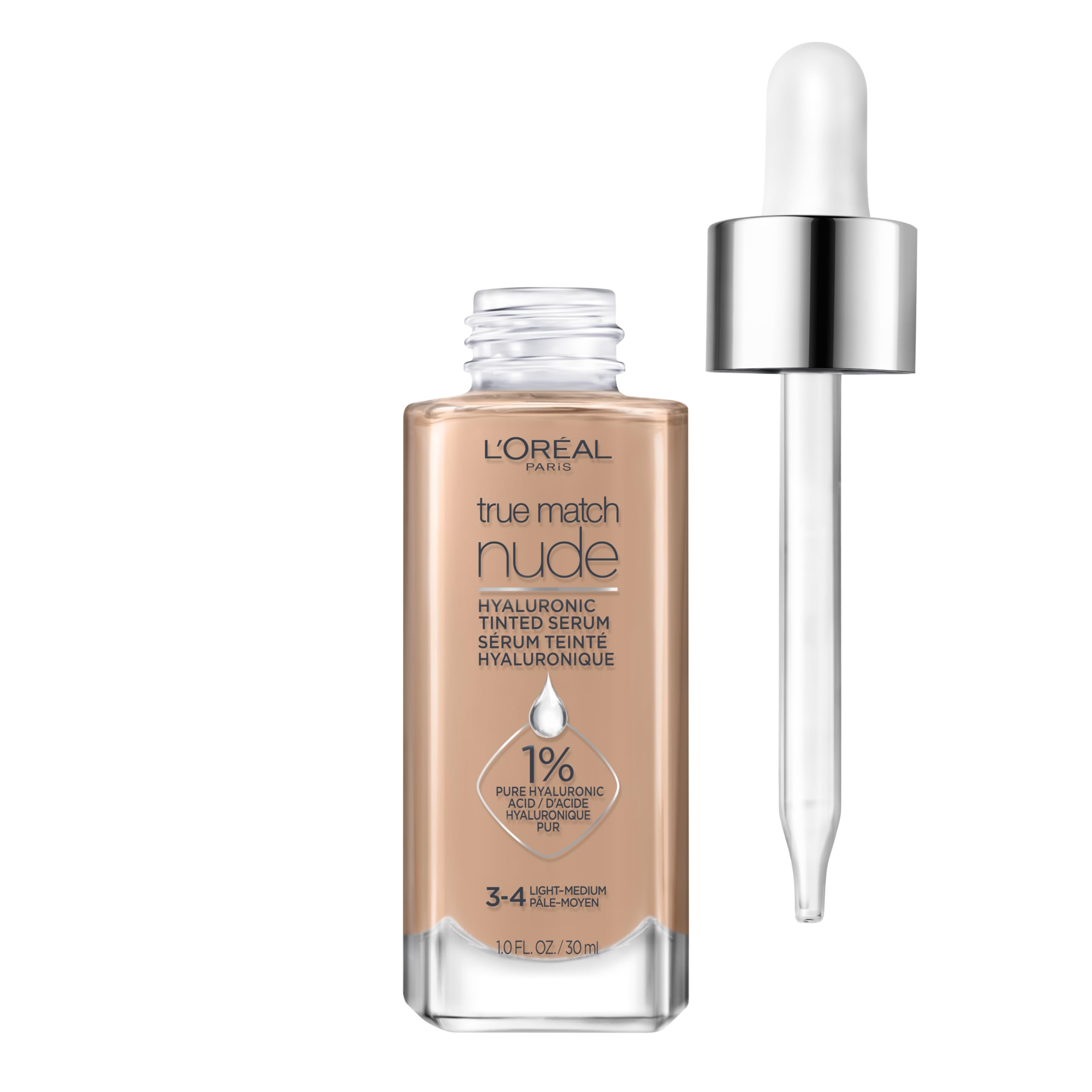 L'Oreal Paris frente del envase mostrando diseño y nombre, fácil identificación