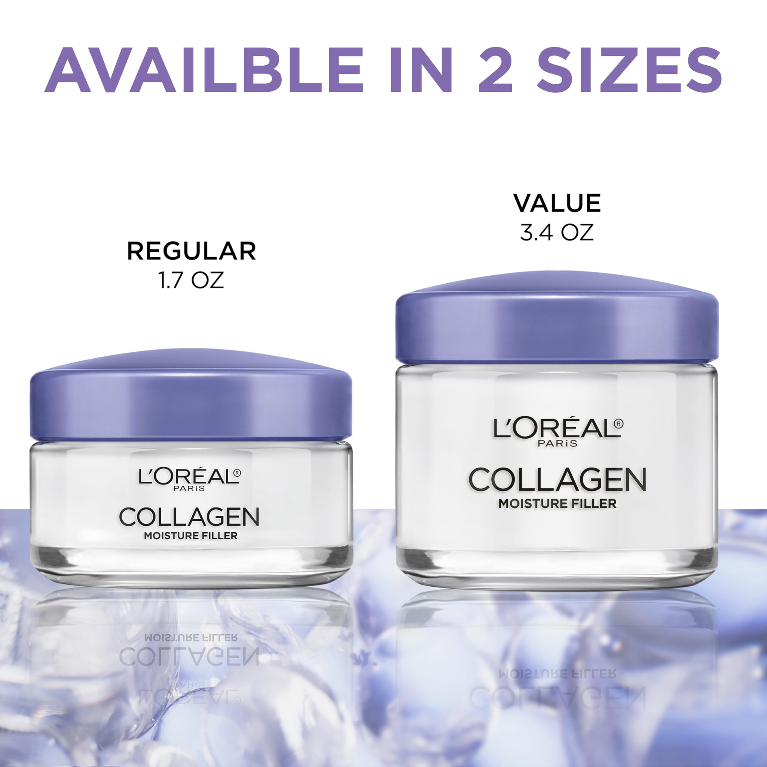 L'Oreal Paris imagen comparativa antes y después para aspecto rellenado