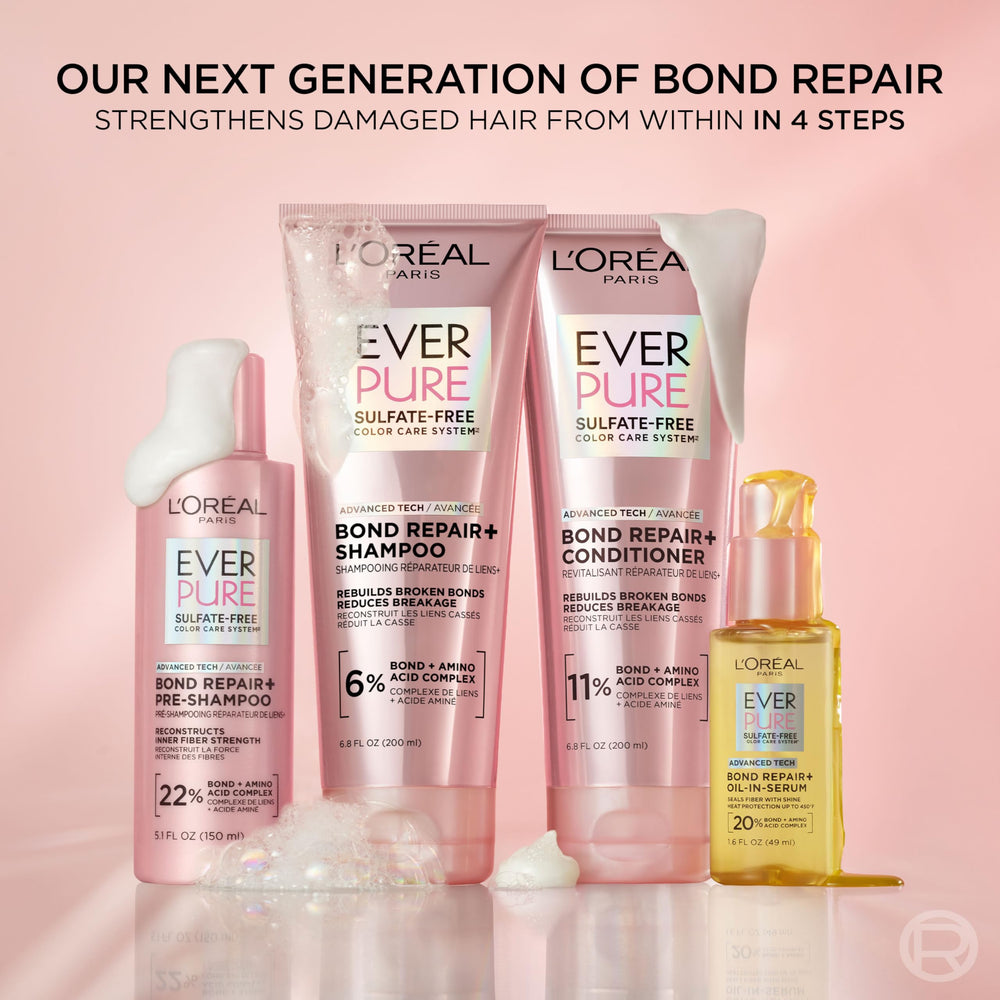 L'Oreal Paris aplicación en ducha demostrando limpieza y cuidado del color