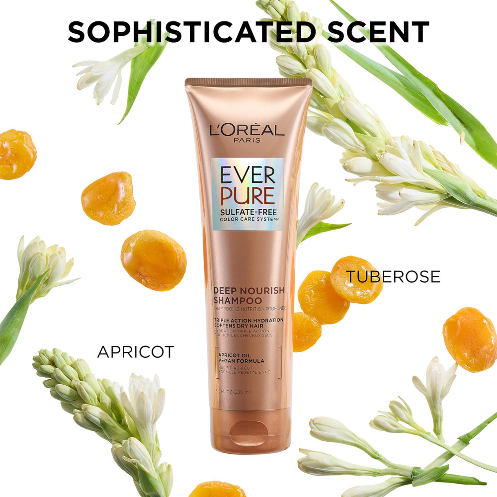 L'Oreal Paris aplicación en la ducha mostrando cabello más manejable
