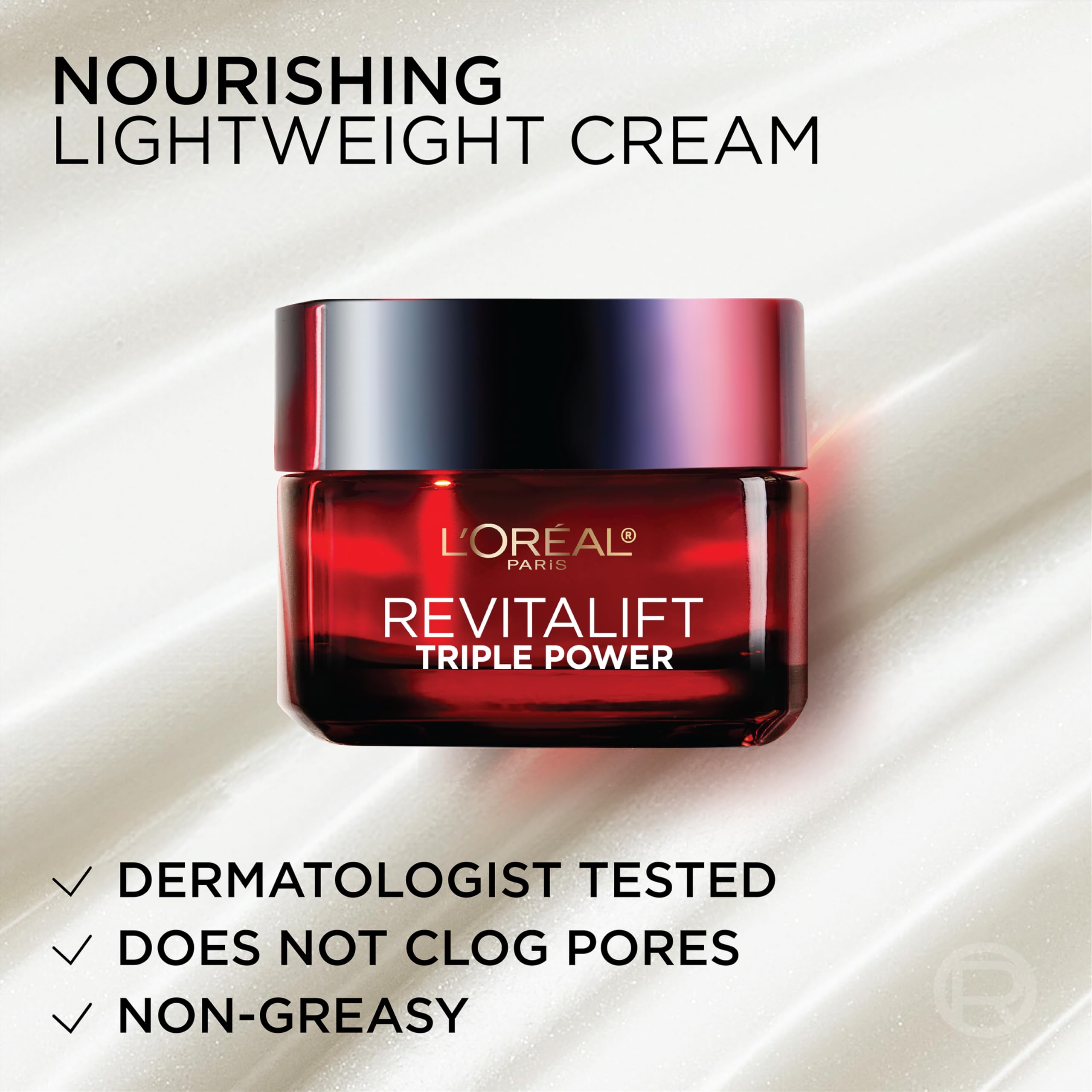 L'Oreal Paris etiqueta e ingredientes del producto para lectura clara