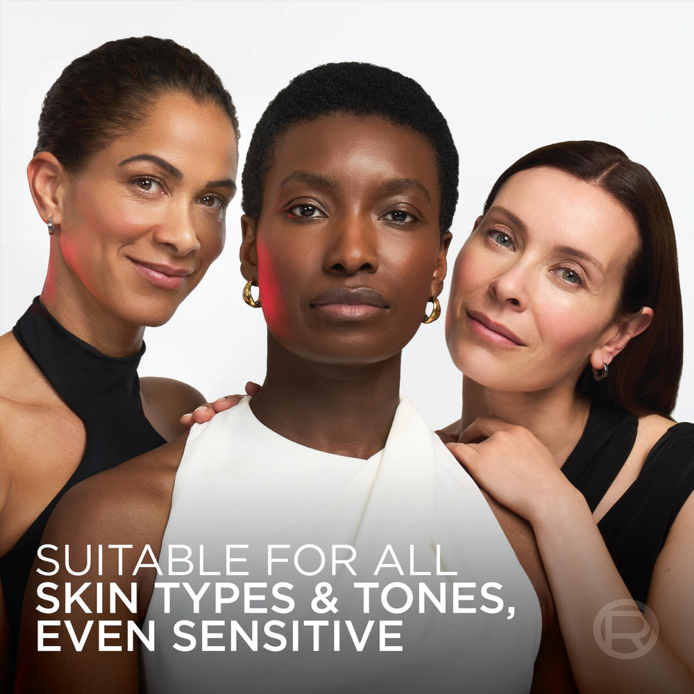 L'Oreal Paris Etiqueta sin fragancia destacando tolerancia para pieles sensibles