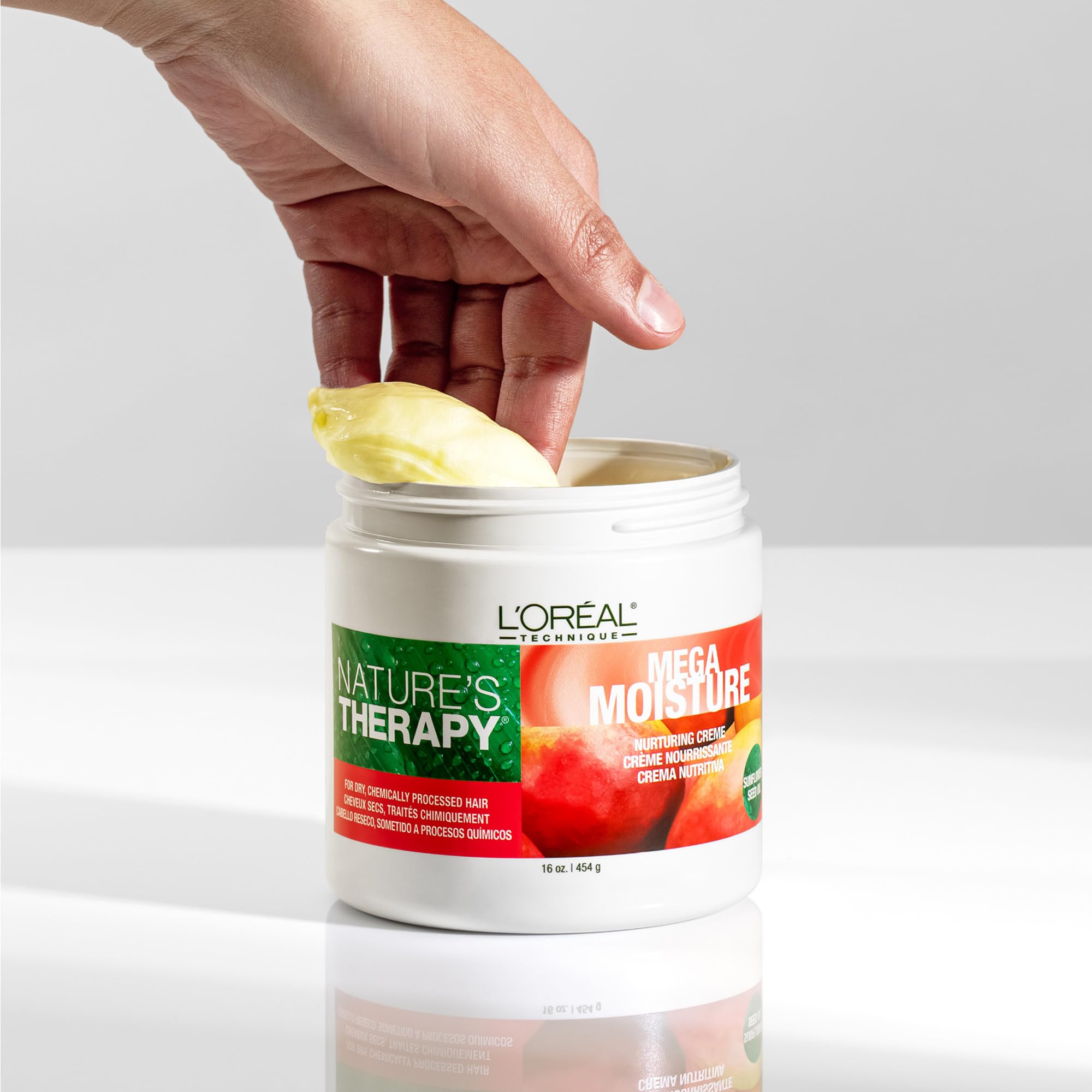 L'OREAL TECHNIQUE etiqueta con ingredientes y beneficios visibles