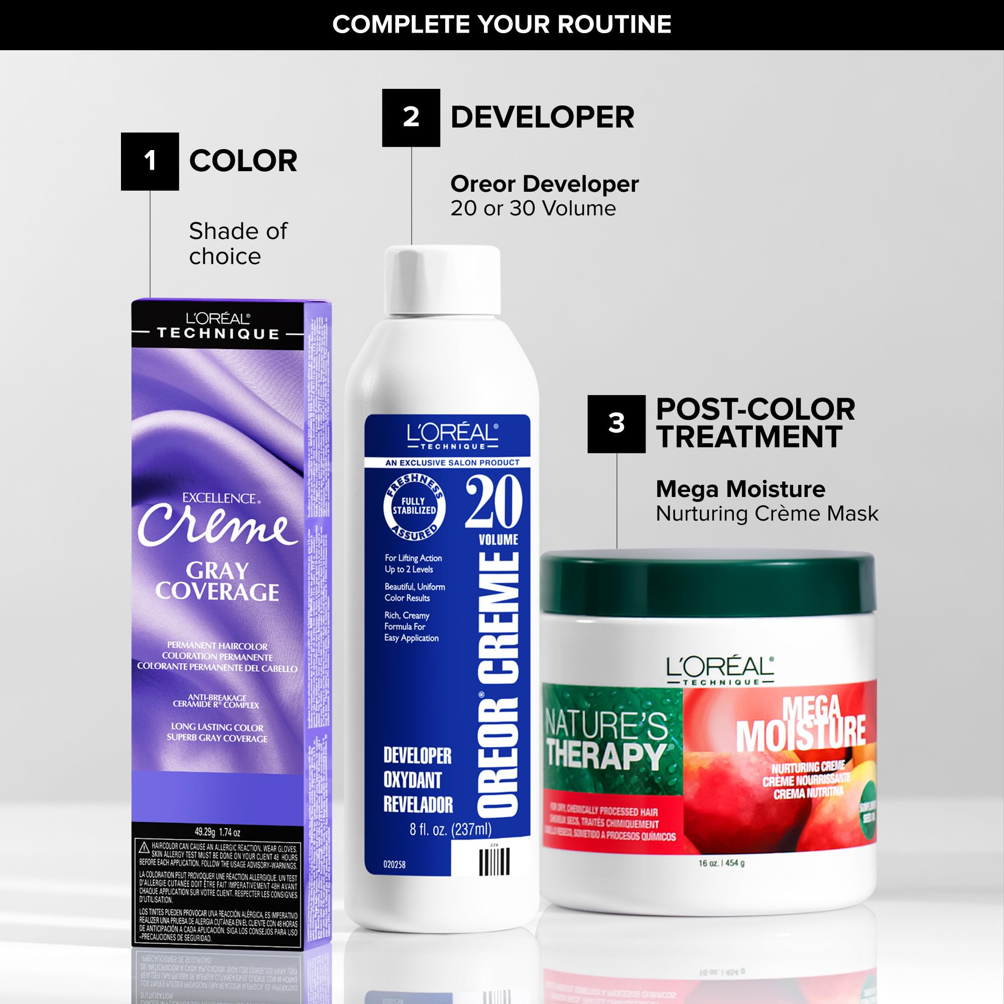 L'OREAL TECHNIQUE cabello terminado con brillo y control tras uso