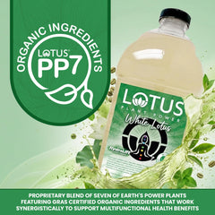 Lotus Plant Power textura del líquido incoloro que facilita mezclas limpias