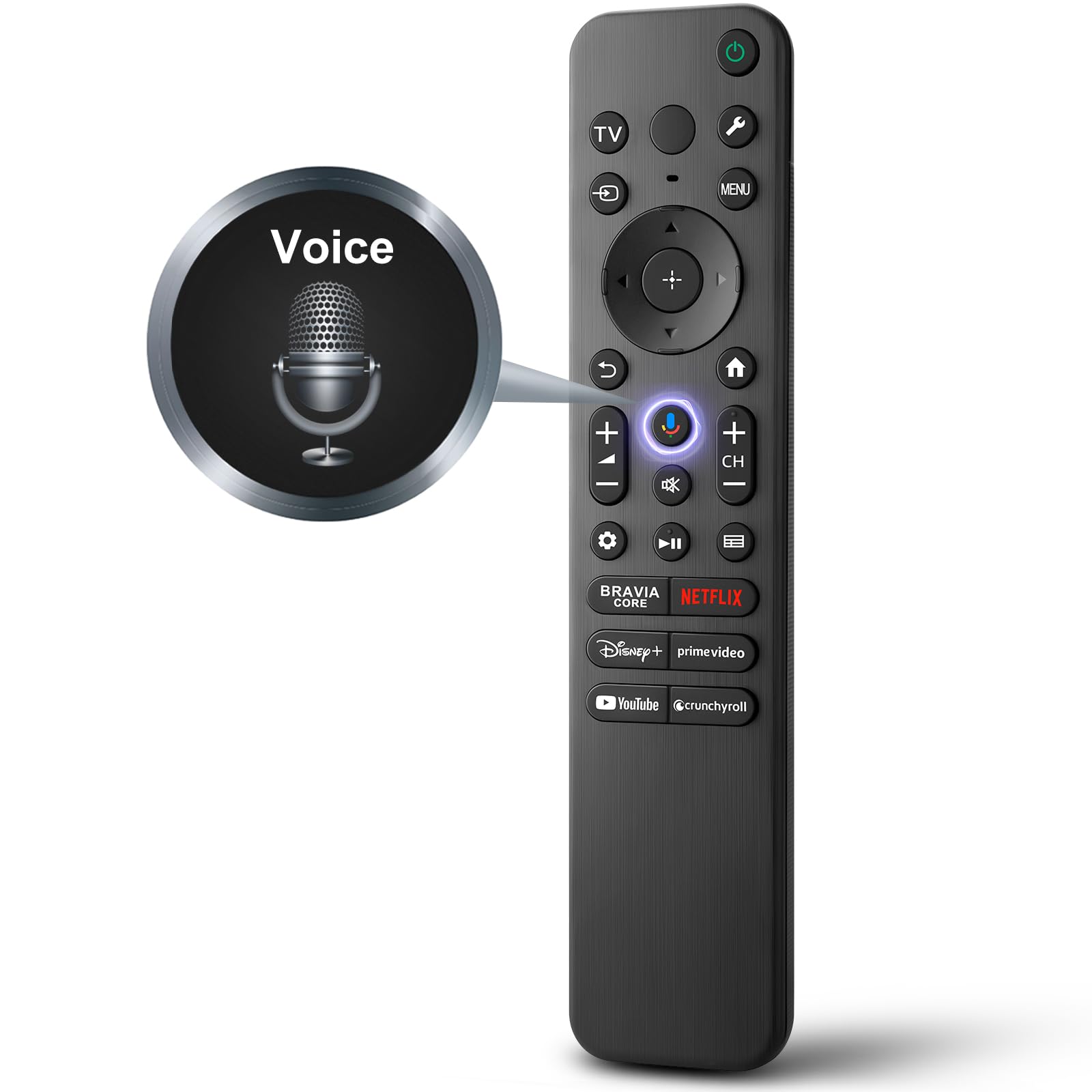 LOUTOC mando frontal compatible Sony Bravia con diseño ergonómico y acceso rápido