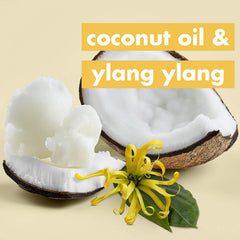 Love Beauty And Planet conditioner texture on hand showing creamy slip and detangling benefit