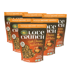 Love Crunch primer plano de clusters crujientes para apreciar textura