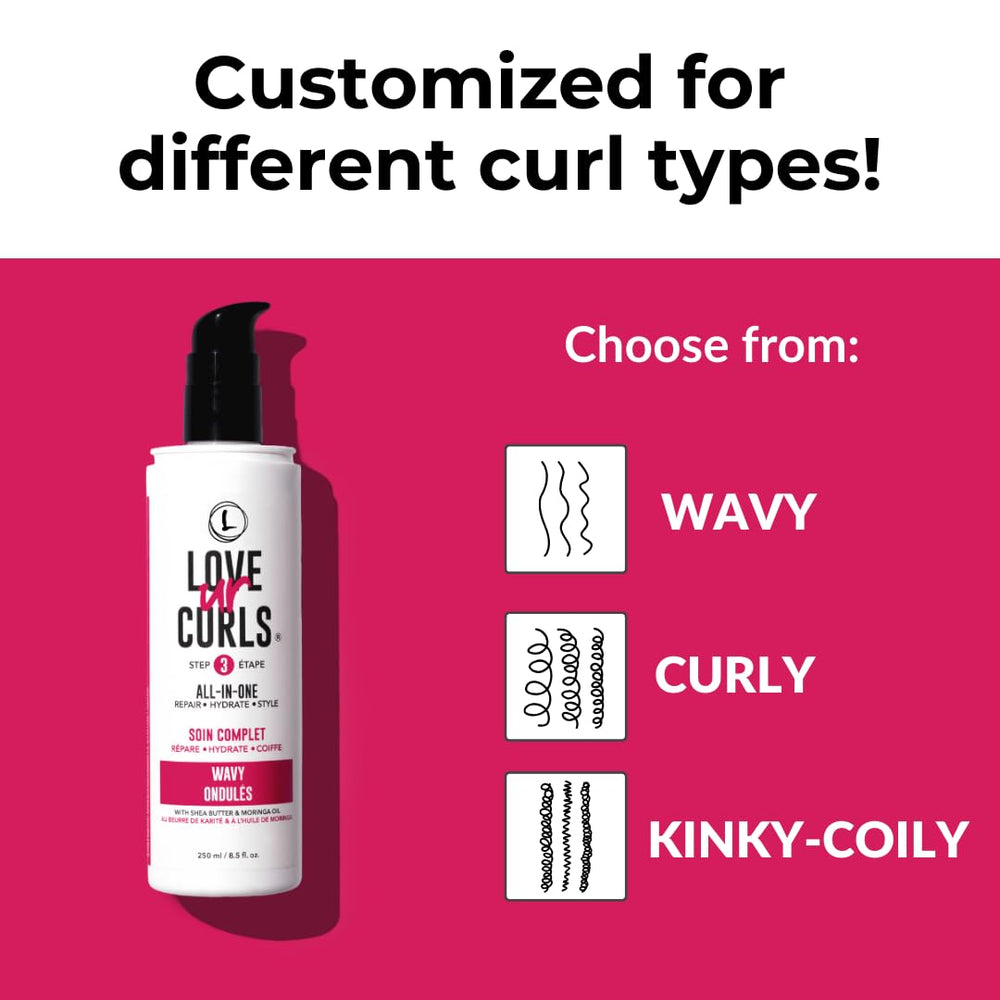 Love Ur Curls lotion dispensed in hand demonstrating smooth application