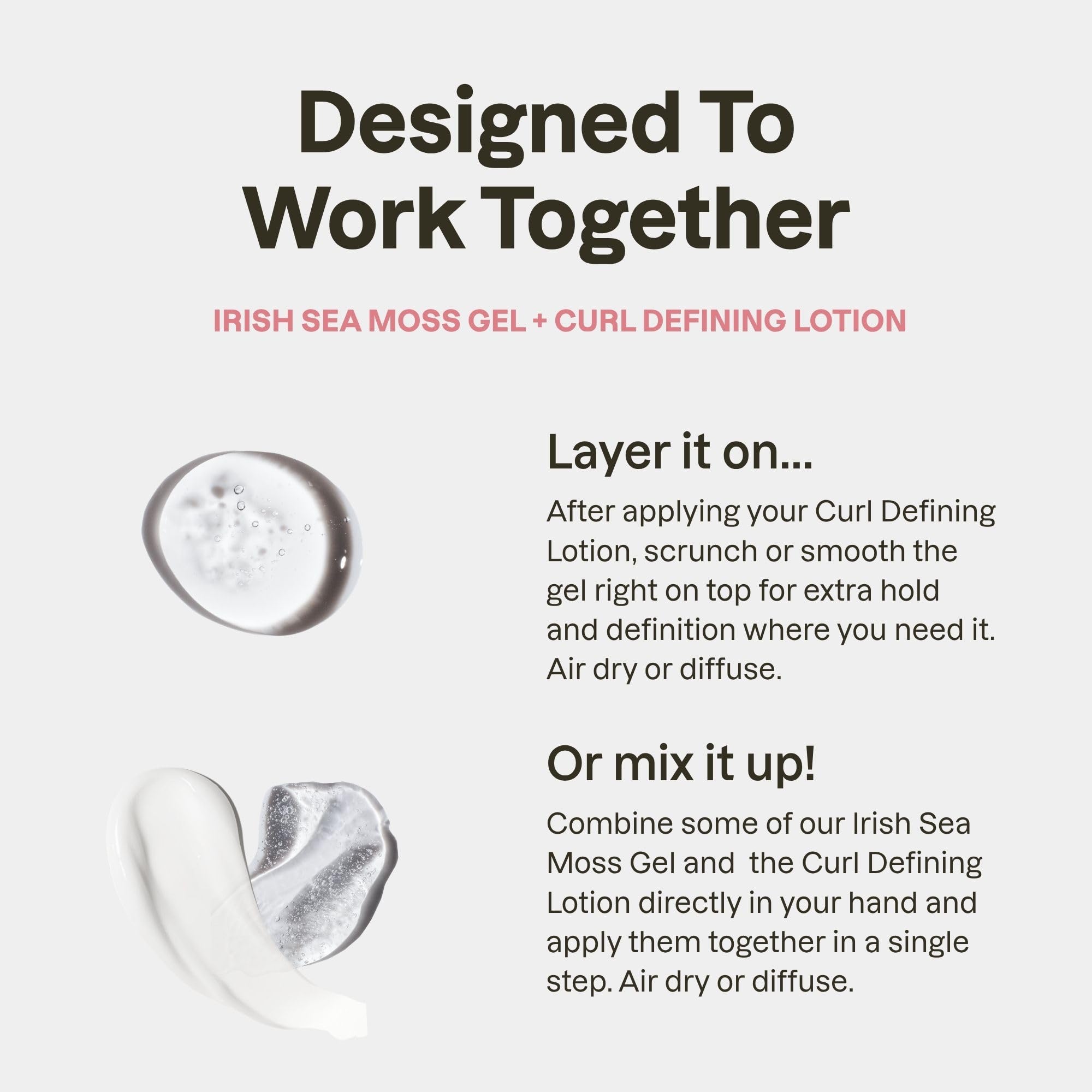 Love Ur Curls etiqueta con lista de ingredientes clara y beneficios