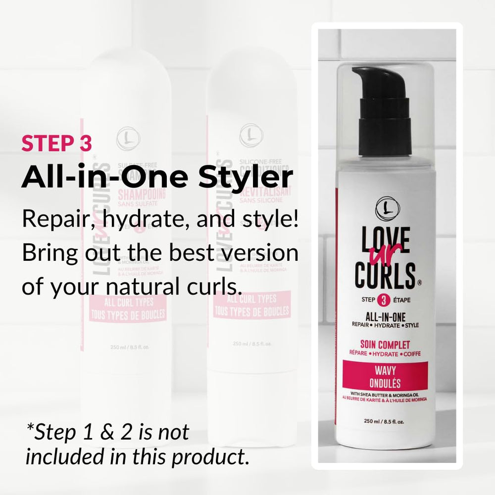 Love Ur Curls lotion texture close-up highlighting lightweight, non-greasy feel