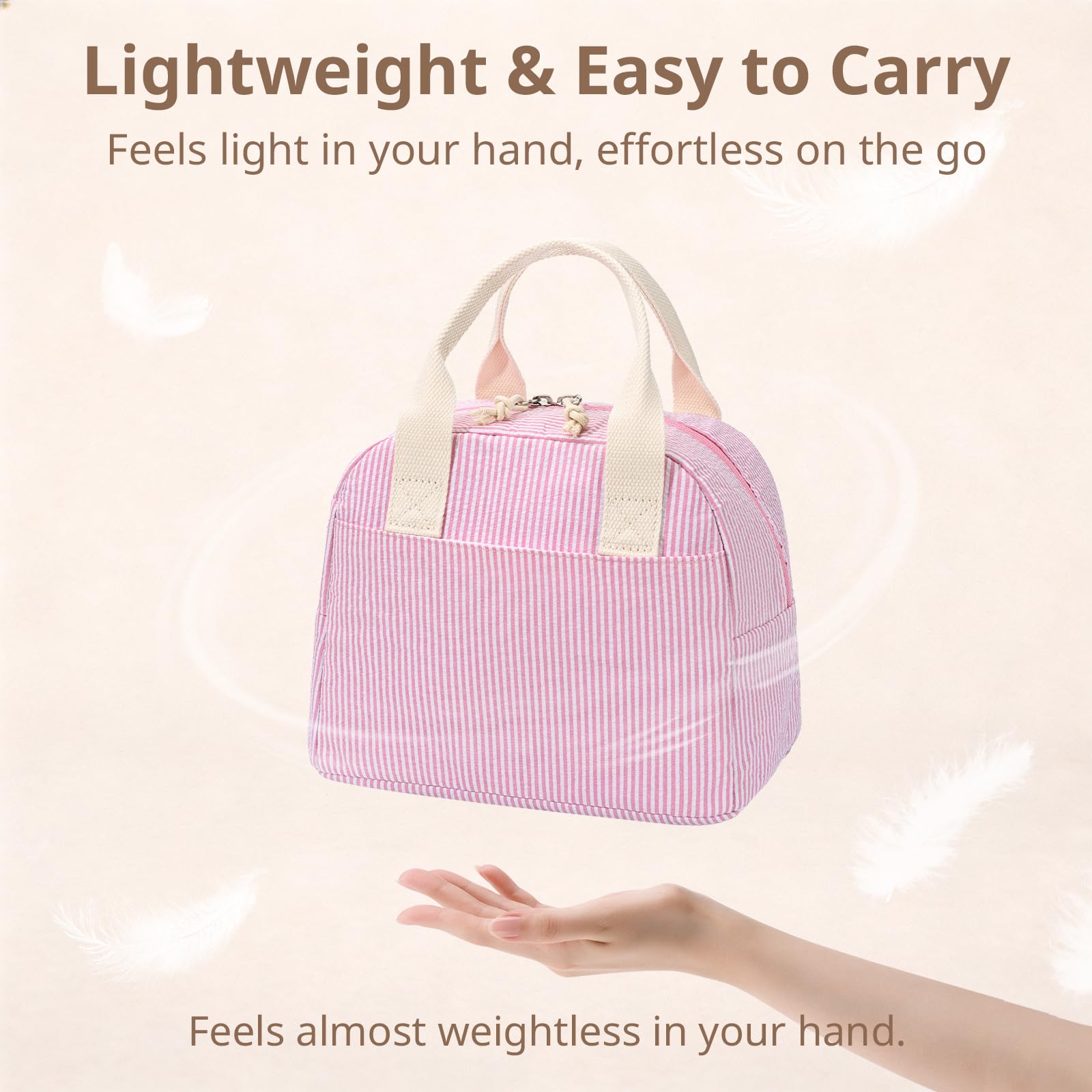 LOVELYWIND en oficina como lunch tote práctico y con estilo