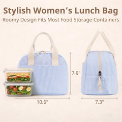 LOVELYWIND bolsa en uso en oficina, mantiene comida organizada