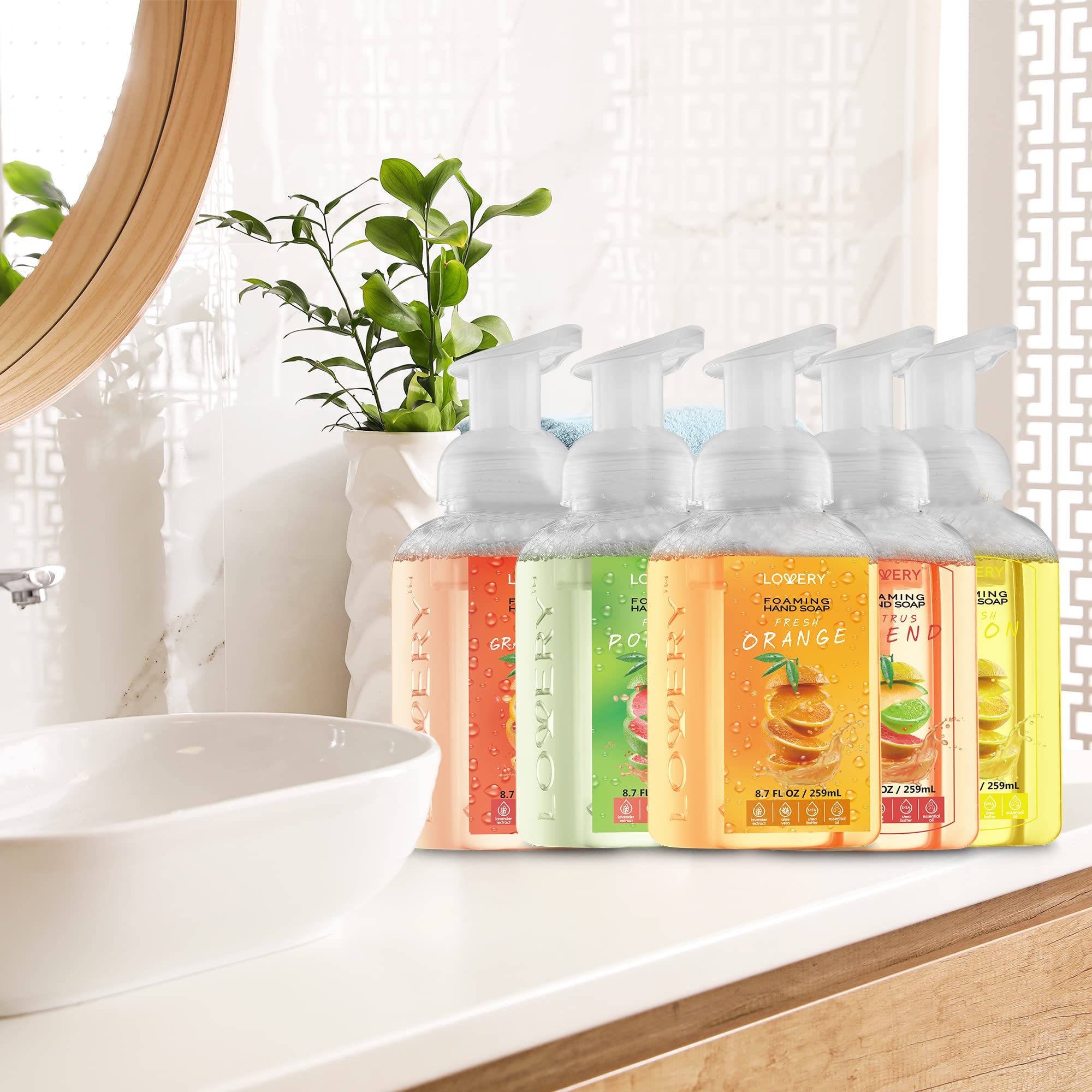 Lovery conjunto de frascos con aromas cítricos para elegir
