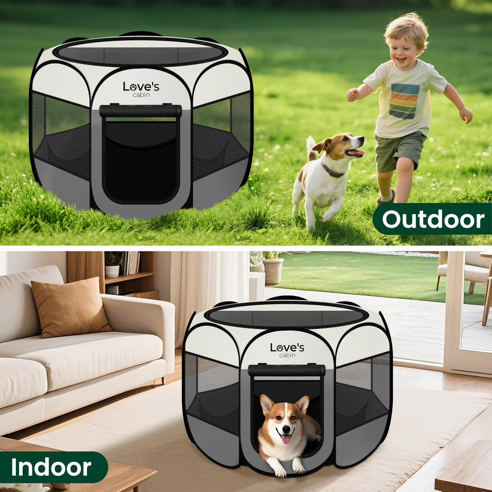 Love's cabin comparación de tamaño con mascota para elegir talla