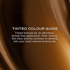 Loving Tan etiqueta con ingredientes naturales y beneficio de origen DHA