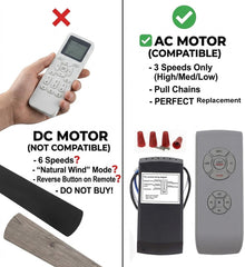 LPHUMEX mando en mano demostrando control cómodo de luz y velocidades