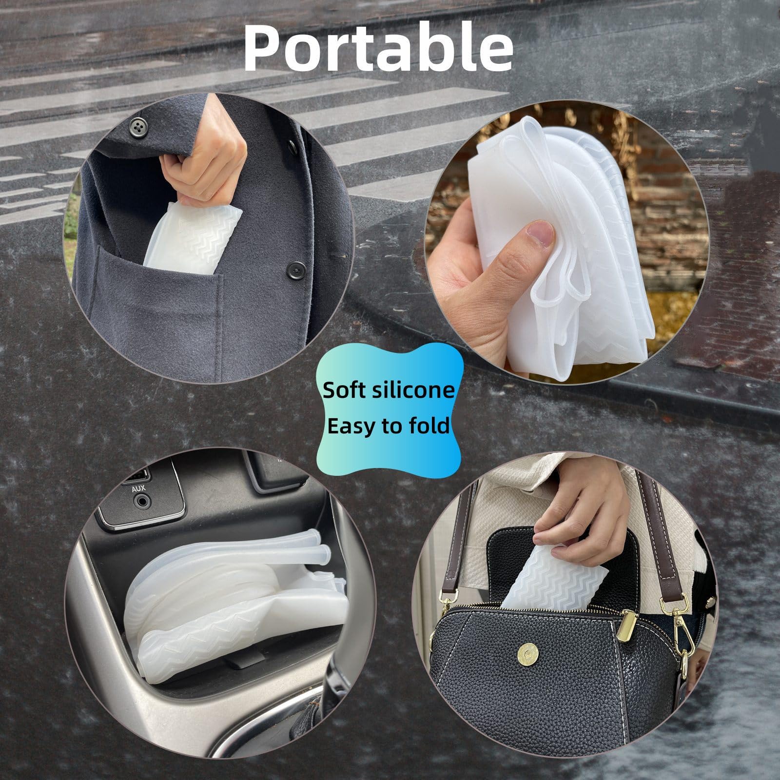 LSDWL funda plegada dentro de bolso para transporte compacto y fácil