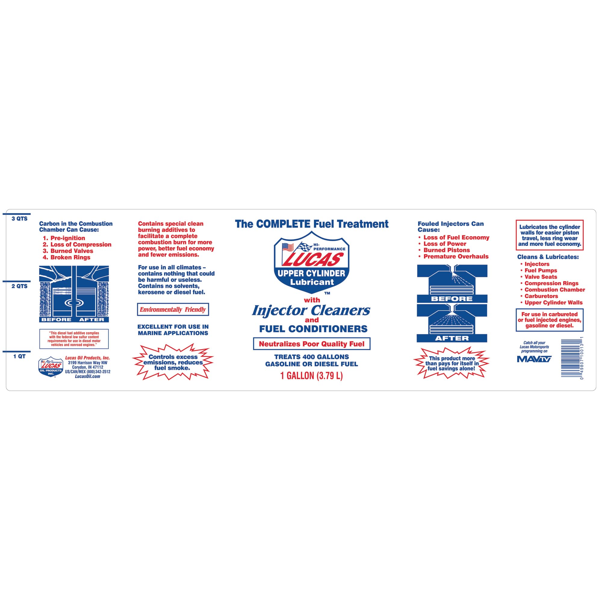 Lucas Oil detalle del líquido mostrando textura y concentración protectora