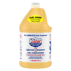 Lucas Oil envase frontal 1 galón mostrando marca y uso limpio