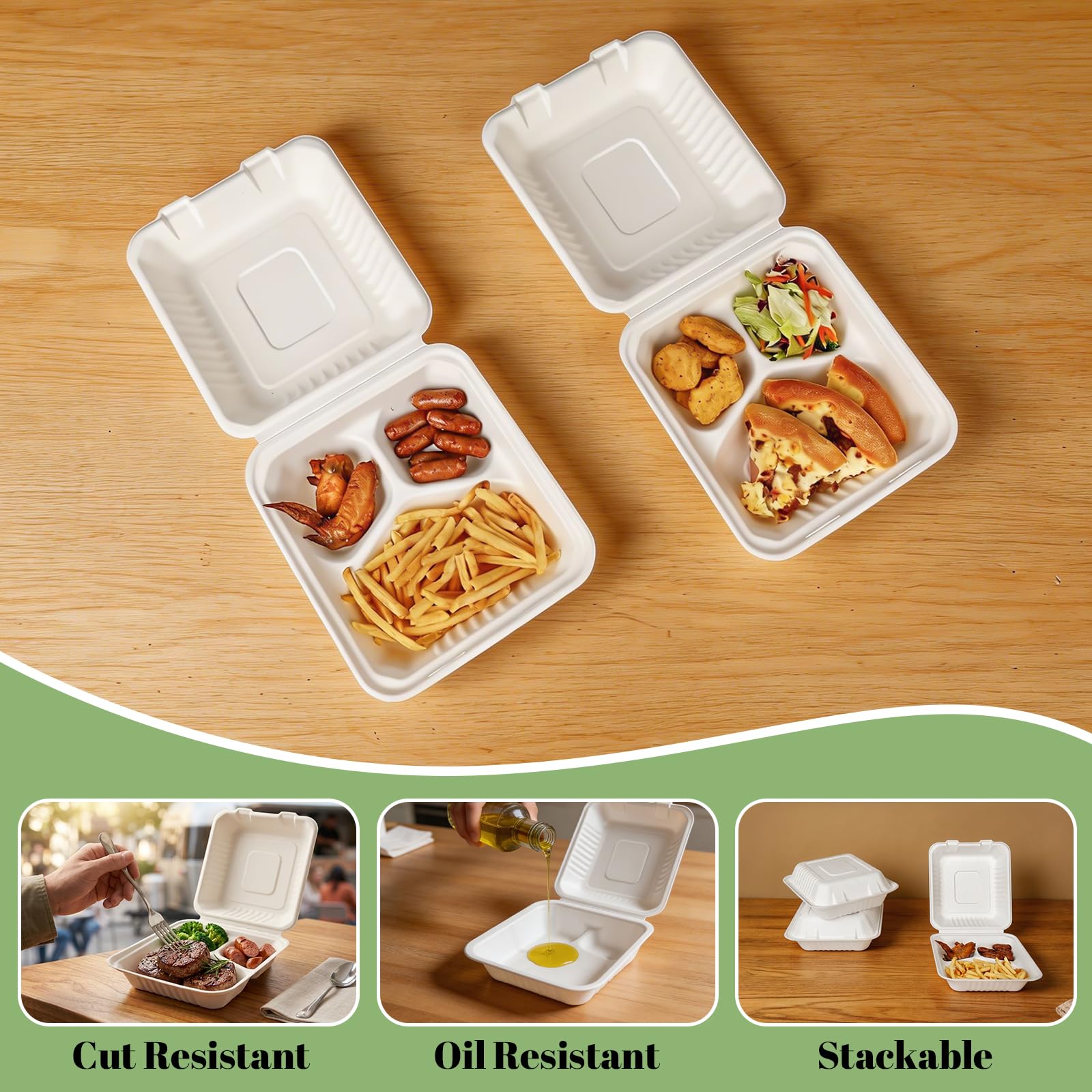 Lucklot envases apilados en caja, ahorro de espacio y orden
