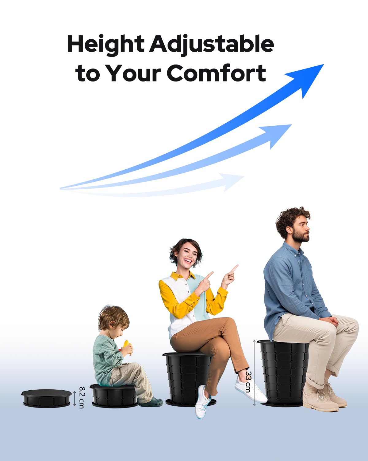 LuckyNov asiento detalle, superficie ergonómica y cómoda
