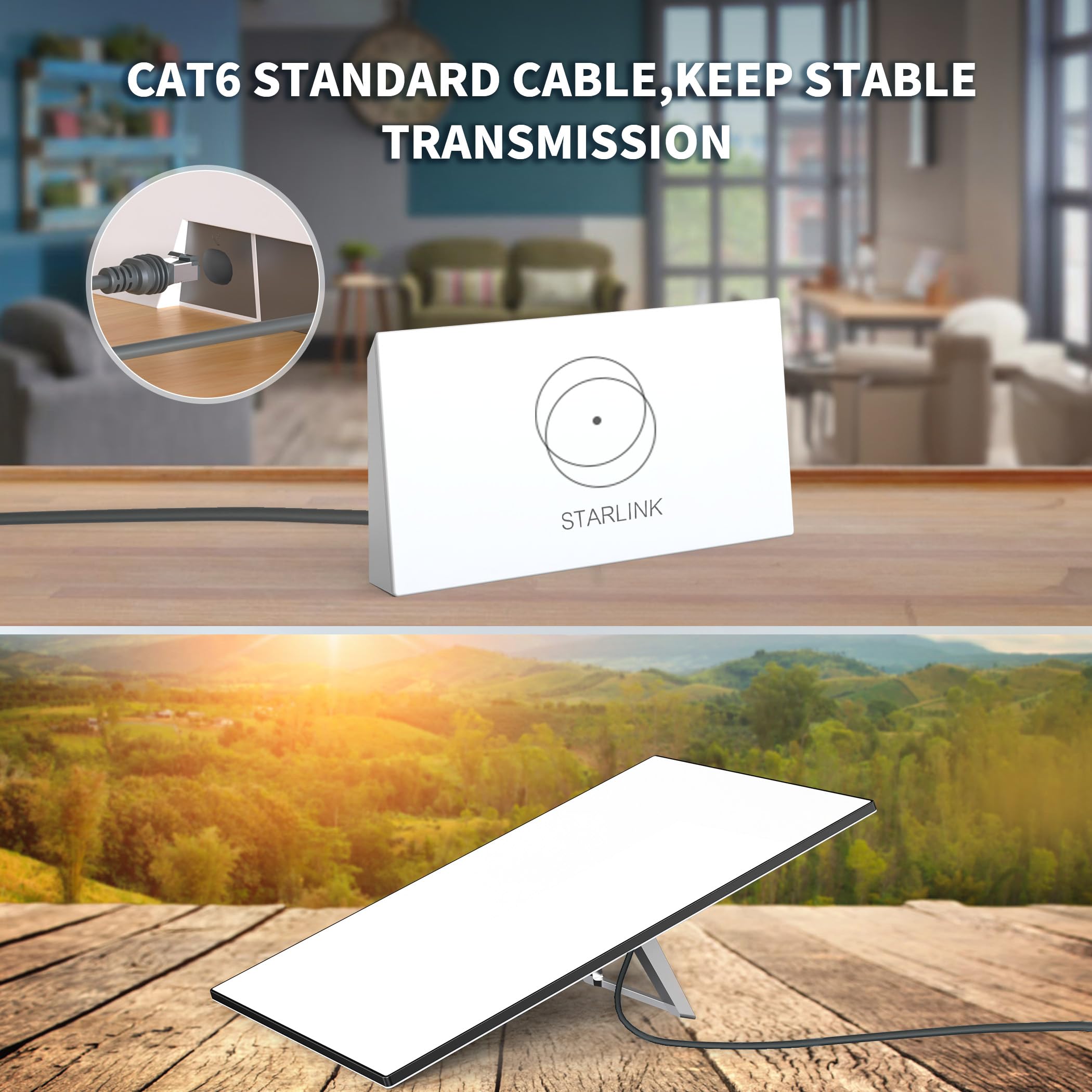 LUCMO etiqueta con especificaciones 24AWG y ancho de banda hasta 1200 Mbps