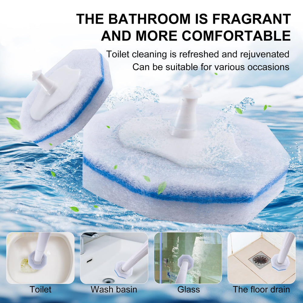 LufamlyGo recambio en uso en baño mostrando limpieza eficiente