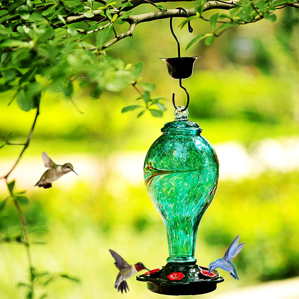 LUJII close-up of metal flower ports offering sturdy feeding perches