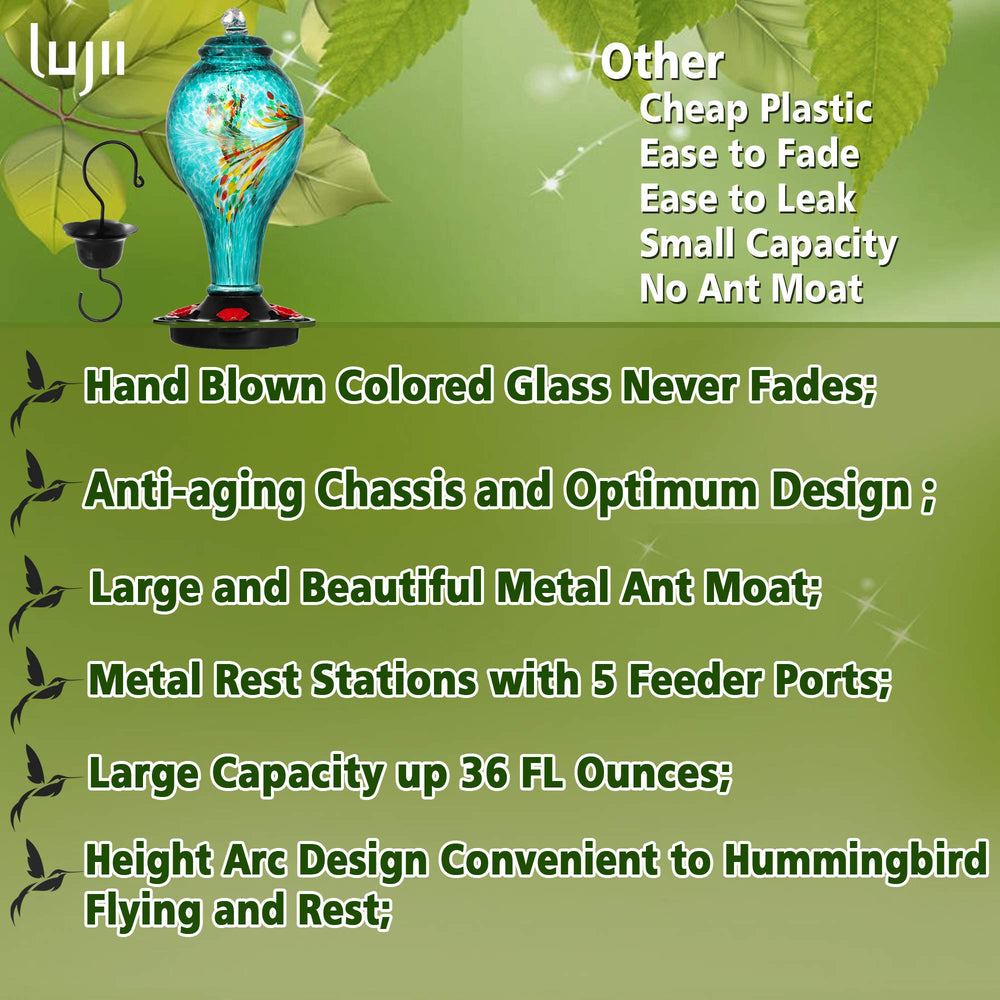 LUJII wide-mouth reservoir top view for easy filling and cleaning